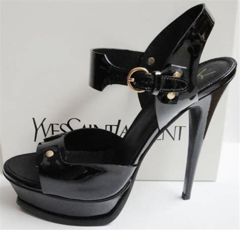 ysl studded heels|ysl platform heel.